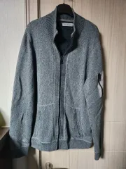 Calvin Klein ジーン ニート ジップアップ カーディガン XL