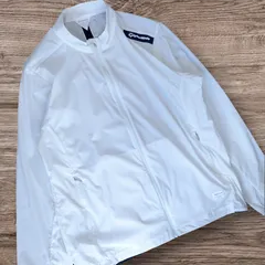 極美品 TaylorMade Golf ストレッチ ウーブンジャケット 軽量 防風 スニード ホワイト メンズ