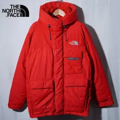 ノースフェイス THE NORTH FACE ダウンジャケット XL 相当 表記 M レッド 700フィル ロゴ刺繍 バルトロ シルエット テック系 オーバーサイズ ビッグシルエット ストリート 古着 Y123