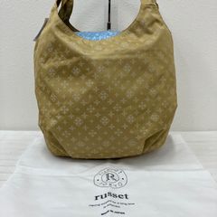 新品 未使用 russet ハンドバッグモノグラム柄 薄紅 - メルカリ