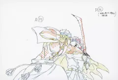 【中古】ポストカード 煉獄杏寿郎＆猗窩座(無限列車編 32話 C170B/A17) 「柱-表情」原画ポストカード 「アニメ 鬼滅の刃 柱展 -そして無限城へ-」