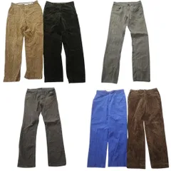古着卸 まとめ売り ラルフローレン コーデュロイ パンツ 6枚セット (メンズ 32 /33 /34 ) 90’s スラックス ブラウン 中古 古着 ND2923