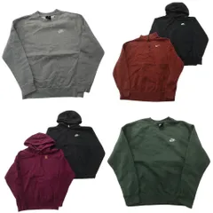 古着卸 まとめ売り ナイキ NIKE スウェット 6枚セット (メンズ XS /S ) フーディー ハーフジップ スウォッシュ 中古 古着 ND3059