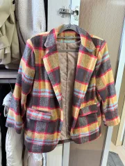 チェック ジャケット