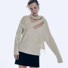 ザラ マフラー ニット