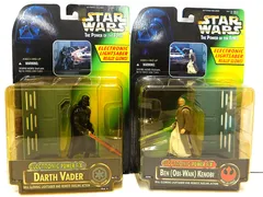 【中古】 スター・ウォーズ パワー オブ ザ フォース エレクトロニック フィギュア 2点セット