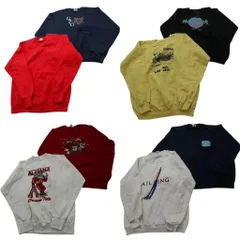 古着卸 まとめ売り USA製 スウェット 8枚セット (メンズ XL /2XL ) ハードロックカフェ 企業 ヘインズ カレッジ風 中古 古着 ND3073