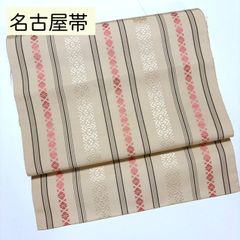 ［ 名古屋帯/絽 ］ポリエステル　薄紫　雪輪　簪　着物　夏物　薄物　夏帯　盛夏 名古屋帯/絽 ］ポリエステル 薄紫 雪輪 簪 着物 夏物 薄物 夏帯 盛夏