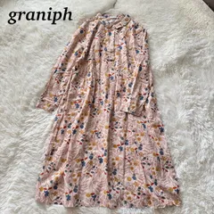 graniph グラニフ 花柄 リバティ柄 長袖 チュニックワンピース シャツワンピース 可愛い フリーサイズ