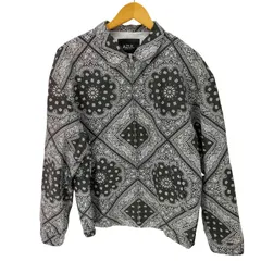 アズールバイマウジー AZUL by moussy BANDANA TRUCKER JACKET バンダナ柄 ペイズリー メンズ JPN：M 