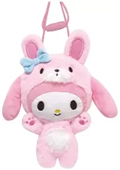 【中古】バッグ マイメロディ(ウサギ) バンザイシリーズ ぬいぐるみネックポーチ 「サンリオキャラクターズ」