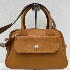 8097　russet ラシット　2way　ショルダーバッグ　ハンドバッグ　レザー　キャメル　無地　シンプル　きれいめ　カジュアル　上品　レディース　小さめ　ミニ　ポケット多数