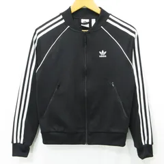 【三重本店】 中古 adidas | アディダス SST TRACK TOP ロゴ刺繍トラックジャケット ジャージ CE2392 ブラック 【110】