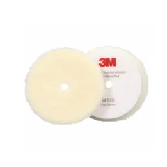 3M スリーエム 34120 パーフェクト イット ランダムオービタル コースウールコンパウンディングパッド 目消し用 白 130mm 2枚入 ×1袋  [置き配専用※同梱不可]  即日発送