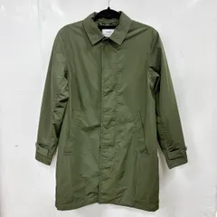 h11071 coen コーエン　ステンカラーコート S オリーブグリーン 