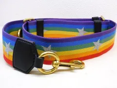 3F 美品 MARC JACOBS マークジェイコブス ■ ショルダーストラップ レインボー M0011271 501□7L