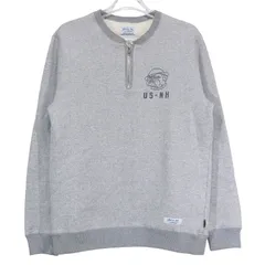 NEIGHBORHOOD ネイバーフッド 14SS BULL.PFU/C-HZ.LS 141ATNH-CSM09 ブルドッグ ハーフジップ スウェット ロングスリーブ グレー トップス サイズM Janzのサムネイル