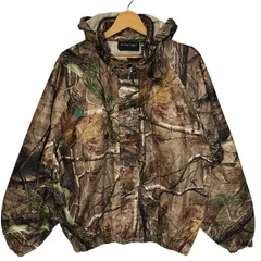 frogg toggs リアルツリー カモフラ 迷彩 フード収納 ライトアウター ジャケットCHINA製 Mサイズ ブラウン