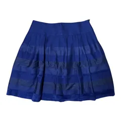 ZK33 UNTITLED アンタイトル ネイビー ボーダーデザイン フレアスカート レディース 4サイズ