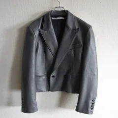【極美品】JOHNLAWRENCESULLIVAN【25SS Spencer Jacket】46 ジョンローレンスサリバン スペンサー ジャケット レザー グレー 26010074のサムネイル