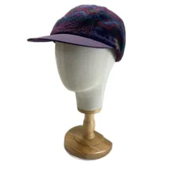 Columbia　フリースキャップ　キャップ　帽子　6パネル　総柄　USA製　アウトドア　グッズ　古着