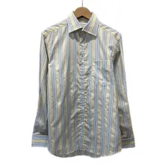 Paul Smith　ストライプシャツ　長袖　シャツ　トップス　レギュラーカラー　胸ポケット　日本製　古着