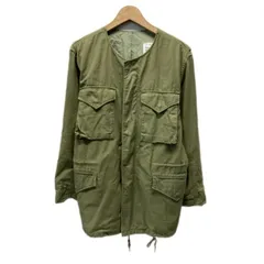 monkey time UNITED ARROWS　ノーカラージャケット　ブルゾン　アウター　無地　フルジップ　フロントポケット　古着