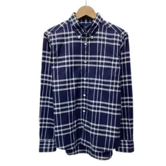 BEAMS　チェックシャツ　長袖　シャツ　トップス　ボタンダウン　胸ポケット　CUSTOM FIT　日本製　古着