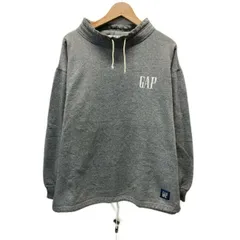 GAP　OLD GAP　スウェット　90s vintage　90年代　長袖　トレーナー　モックネック　裏毛　無地　ワンポイント　ブランドロゴ　刺しゅう　オーバーサイズ　古着