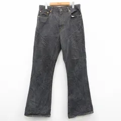 W33/古着 リーバイス Levis 530 ジーンズ メンズ フレア ブーツカット コットン 黒 デニム 25nov19