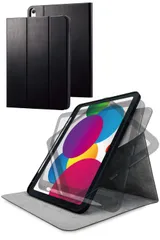 エレコム iPad 第11世代 A16 11インチ (2025) 10.9インチ 第10世代 (2022) ケース カバー フラップケース Apple Pencil収納 360度回転 オートスリープ/ウェイク対応 ブラック TB-A22RSA360BK 