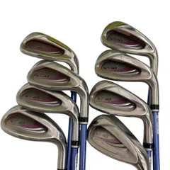 【中古】 ダンロップ XXIO(2020) 8S(ボルドー) レディース アイアンセット IR XXIO MP1100L(IR) ボルドー (フレックスL) レディース 女性用 右利き 右用 Cランク ゴルフクラブ