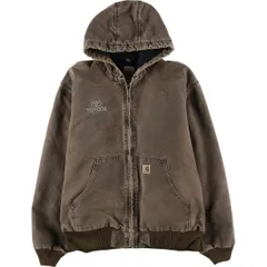 古着 00年代 カーハート Carhartt アクティブジャケット 中綿入り ダックフルジップパーカー メンズL相当/eaa606478