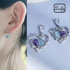 ハートピアス  オープンハート 揺れるピアス スイング ドロップ 小ぶり 2カラー ダブルカラー きらめき 華やか 上品 大人可愛い お呼ばれ 女子会 プレゼント 誕生日 彼女へのプレゼント 自分へのご褒美 個性 送料無料 即購入OK 最短当日〜翌日発送