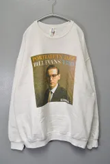 WACKO MARIA BILL EVANS CREW NECK SWEAT SHIRT ワコマリア ビル エヴァンス クルーネック スウェット ホワイト XL