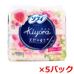 おりもの専用シート ユニ・チャーム ソフィ Kiyora きよら 14cm アロマローズの香り 72個入り X5パック