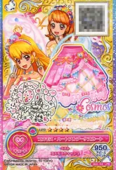 【中古】アイカツDCD OD3-54[LPR]：コスモス・ハートフルブーケスカート(キャラクタープリントサイン入り)/-