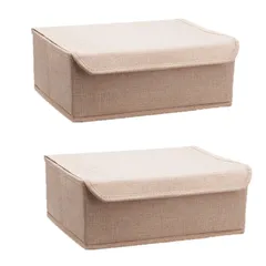 新品 収納ケース 2個セット 衣装ケース 収納ボックス 仕切りボックス チェスト 引き出し 衣類 不織布 仕切り 小物入れ ベージュ