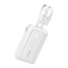 Anker Zolo Power Bank 10000mAh 35W ケーブル一体型 USB-C内蔵 モバイルバッテリー【PD・PowerIQ搭載／PSE適合／残量表示】iPhone 16/15 Android iPad 各種機器対応 ホワイト