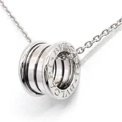 【栄】ブルガリ K18WG B-Zero1 ビーゼロワン ネックレス 750WG ジュエリー ペンダント