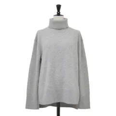 【美品】theory luxe セオリーリュクス ニット グレー サイズ:038(M) | 24秋冬 カシミヤ タートルネック プルオーバー | ESSENCE CA MAXX | ニット 長袖 スリット ハイゲージ | セーター【レディース】【中古】