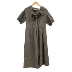 Rose Tiara(ローズティアラ) ワンピース サイズ42 L レディース - カーキ 半袖/ロング