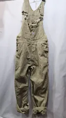 日本BIG JOHN ベージュ コーデュロイ ユニセックス オススメ オーバーオール sr9