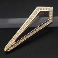 M004 Grosse グロッセ ブローチ ラインストーン ゴールド デザイン コスチュームジュエリー