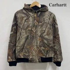 カーハート リアルツリー カモ アクティブジャケット パーカー ダック ジップアップ ボーイズ L ISItems【USED】【古着】【中古】50150448