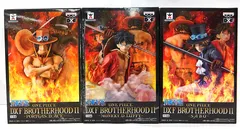 【中古】 ワンピース DXF BROTHERHOODII ルフィ エース サボ フィギュア 全3種セット