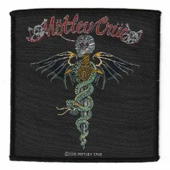 オフィシャル バンドワッペン モトリークルー MOTLEY CRUE Dr Feelgood ブラック 黒