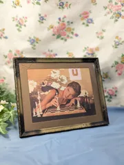 イギリス アンティーク 金属製 フォトフレーム 写真立て