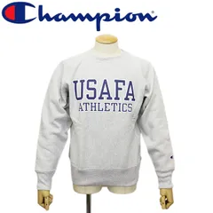 Champion (チャンピオン) C3-C026  リバースウィーブ(R) USAFAクルーネックスウェットシャツ 全4色 CN063 046シルバーグレーxブルー M