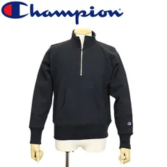 Champion (チャンピオン) C3-Y017  リバースウィーブ(R) ハーフジップスウェットシャツ 全3色 CN061 090ブラック L